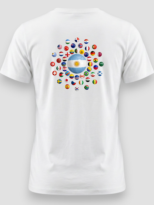 AU48: Argentina White Globe Hoodie