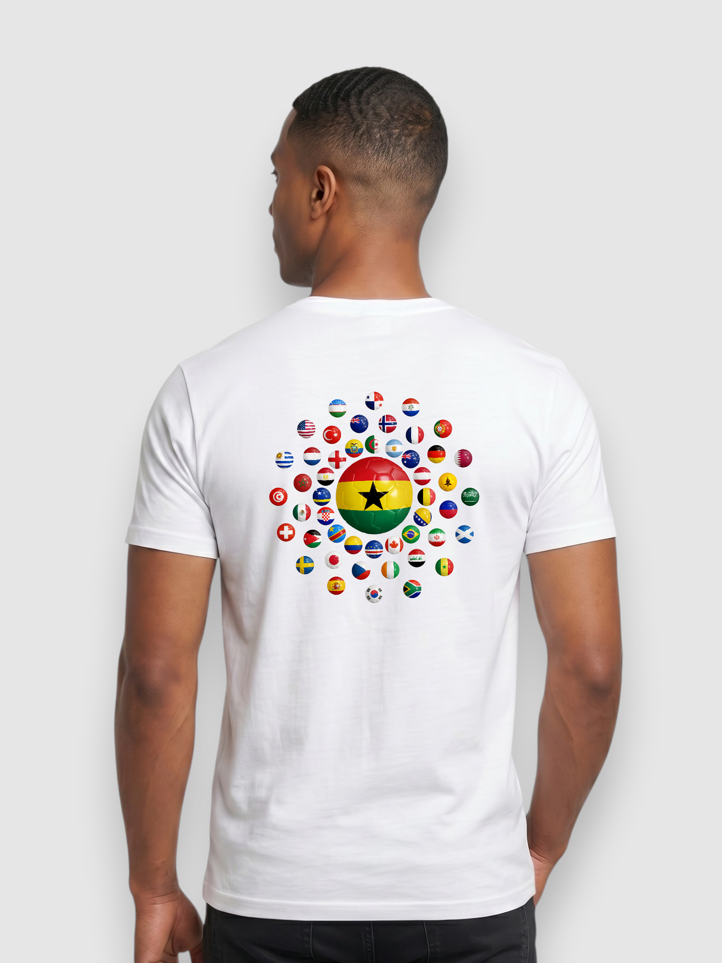 The 48 Collection: Ghana Tee — Black & White