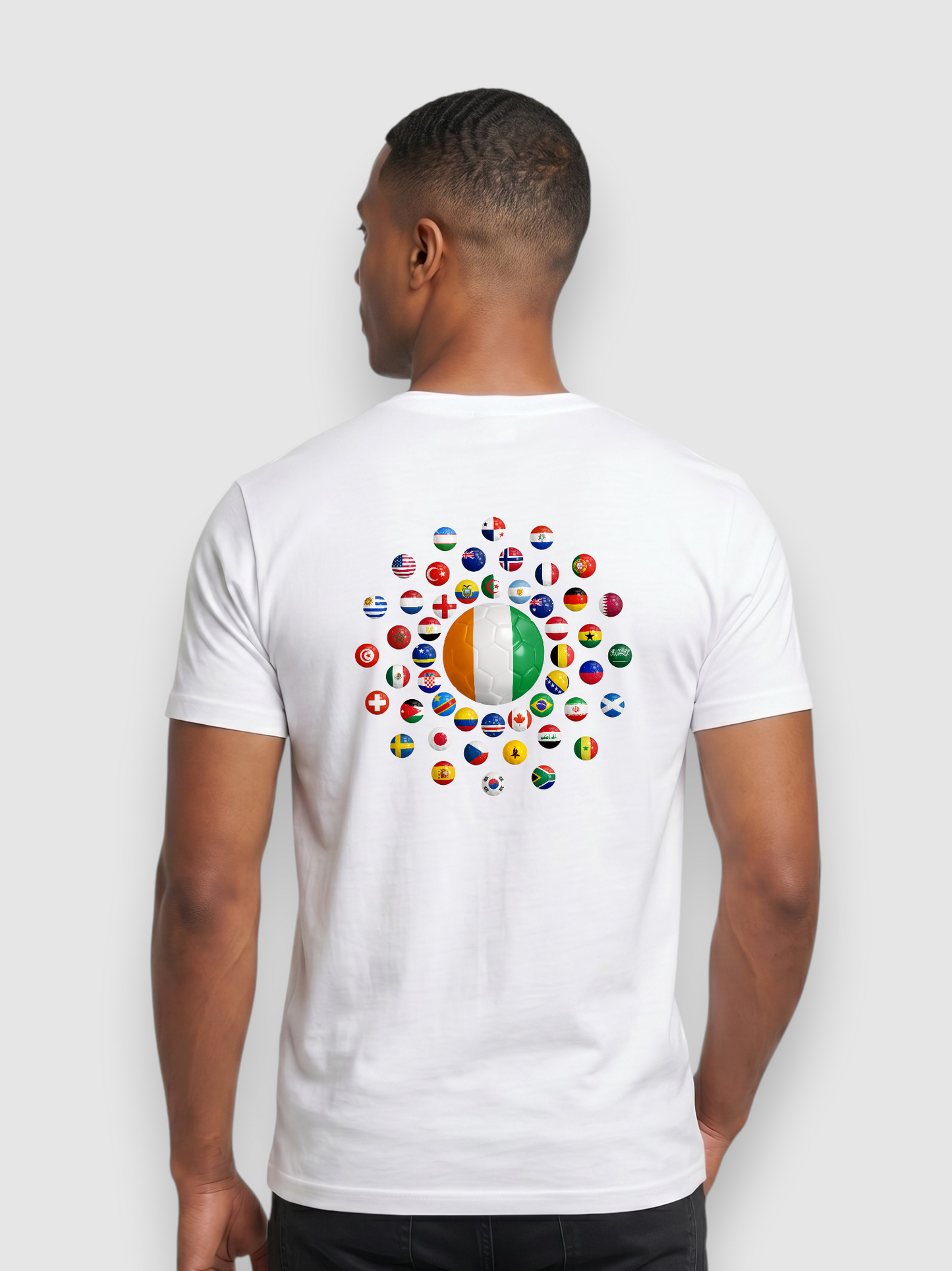 AU: Côte d'Ivoire Tee — Black & White
