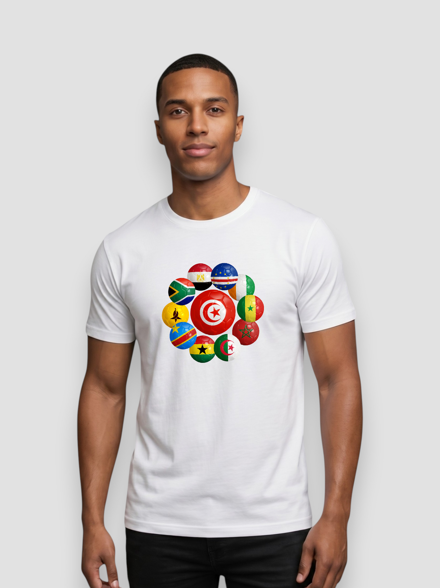 AU48: Tunisia Tee — Black & White