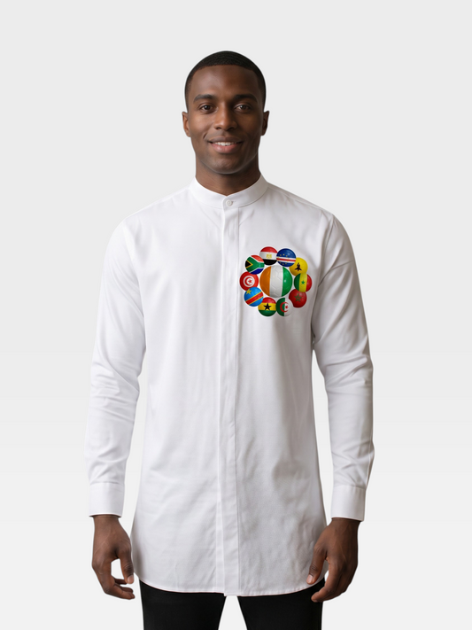 The 48 Collection: Grootman Shirt | Côte d'Ivoire Limited Edition — White