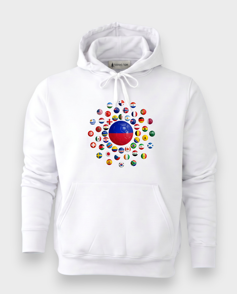 AU48: Haiti White Globe Hoodie