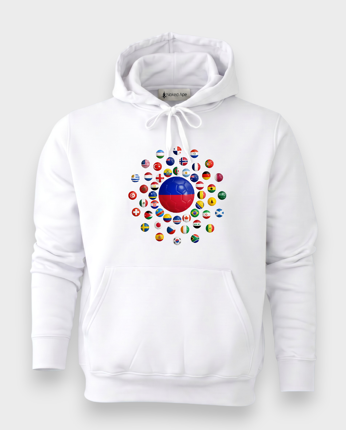 AU48: Haiti White Globe Hoodie