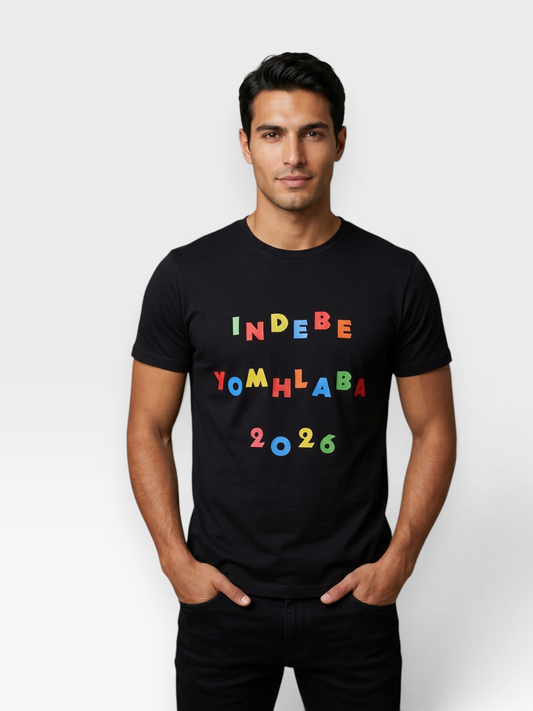 INDEBE (World) YOMHLABA (Cup) T-Shirt -Black & White