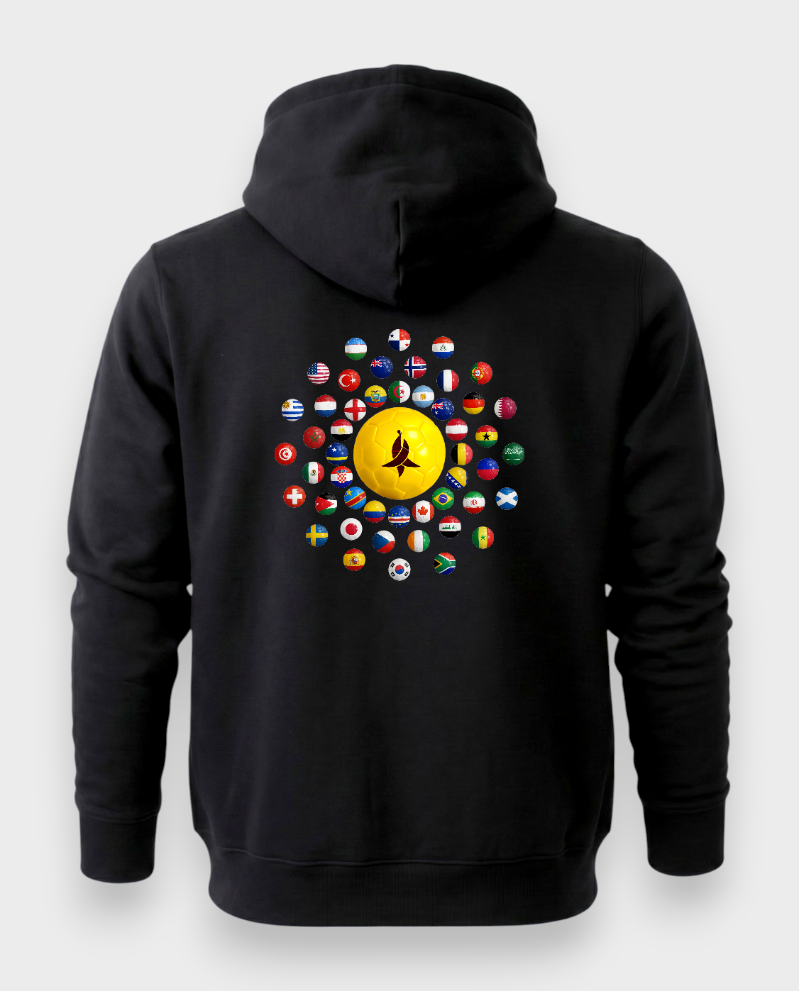 AU48: "Ltd. Ed." World INDEBE Globe Hoodie