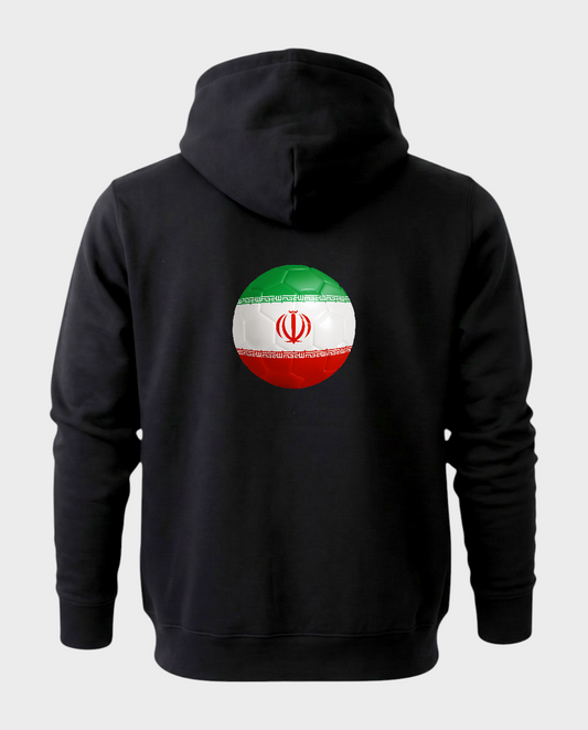 AU48: Iran Black Globe Hoodie
