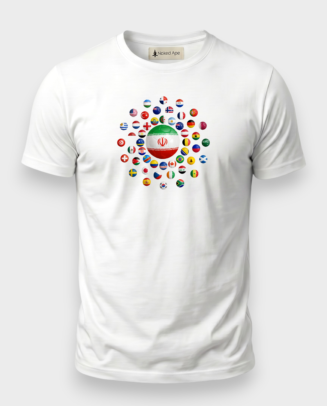 AU48: Iran White Globe T-Shirt