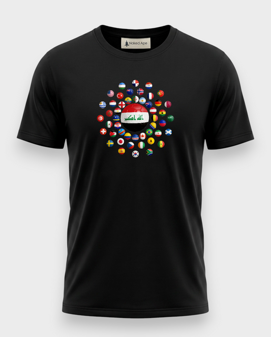 AU48: Iraq Black Globe T-Shirt