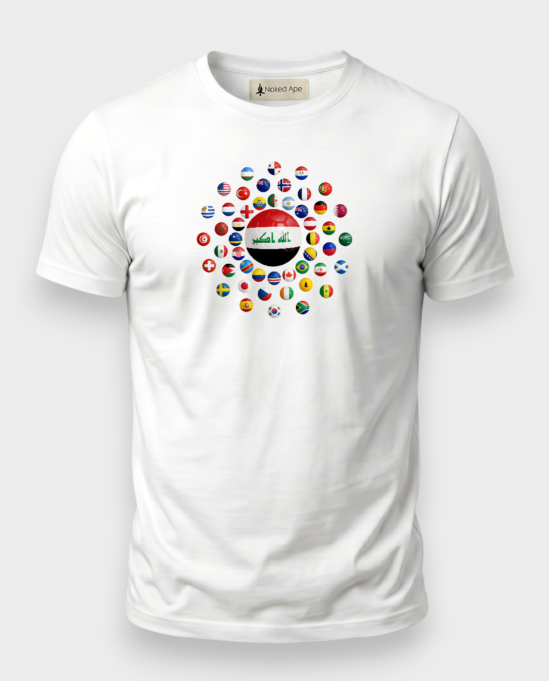 AU48: Iraq White Globe T-Shirt