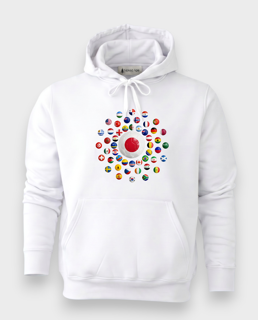 AU48: Japan White Globe Hoodie