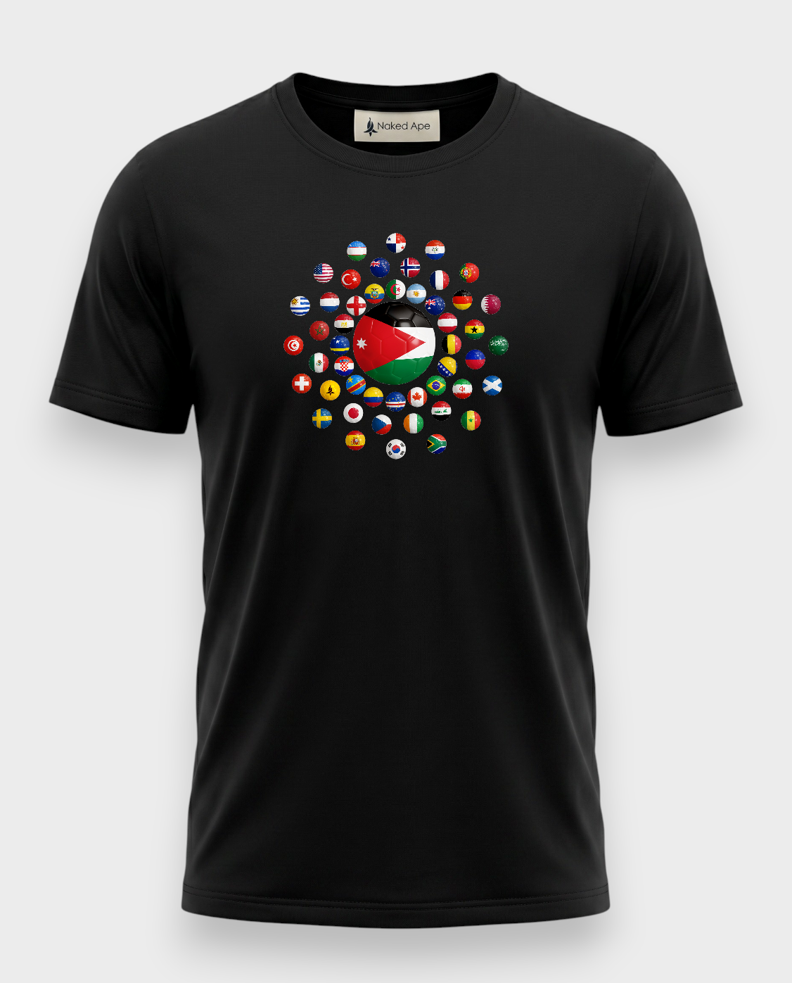 AU48: Jordan Black Globe T-Shirt