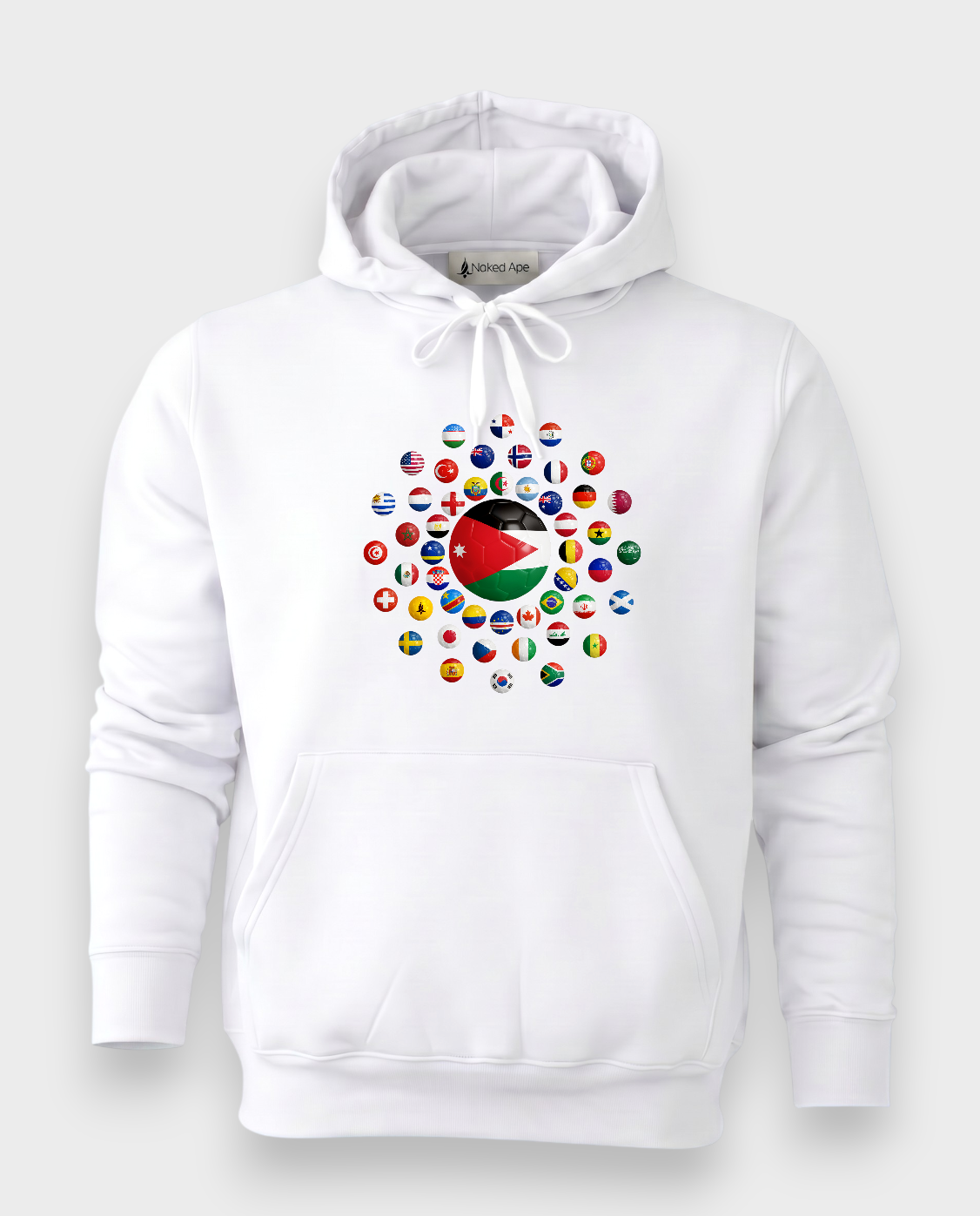 AU48: Jordan White Globe Hoodie