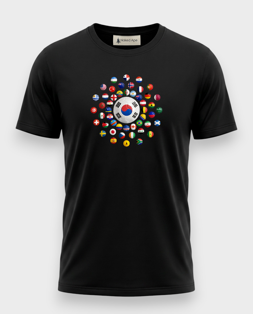 AU48: South Korea Black Globe T-Shirt