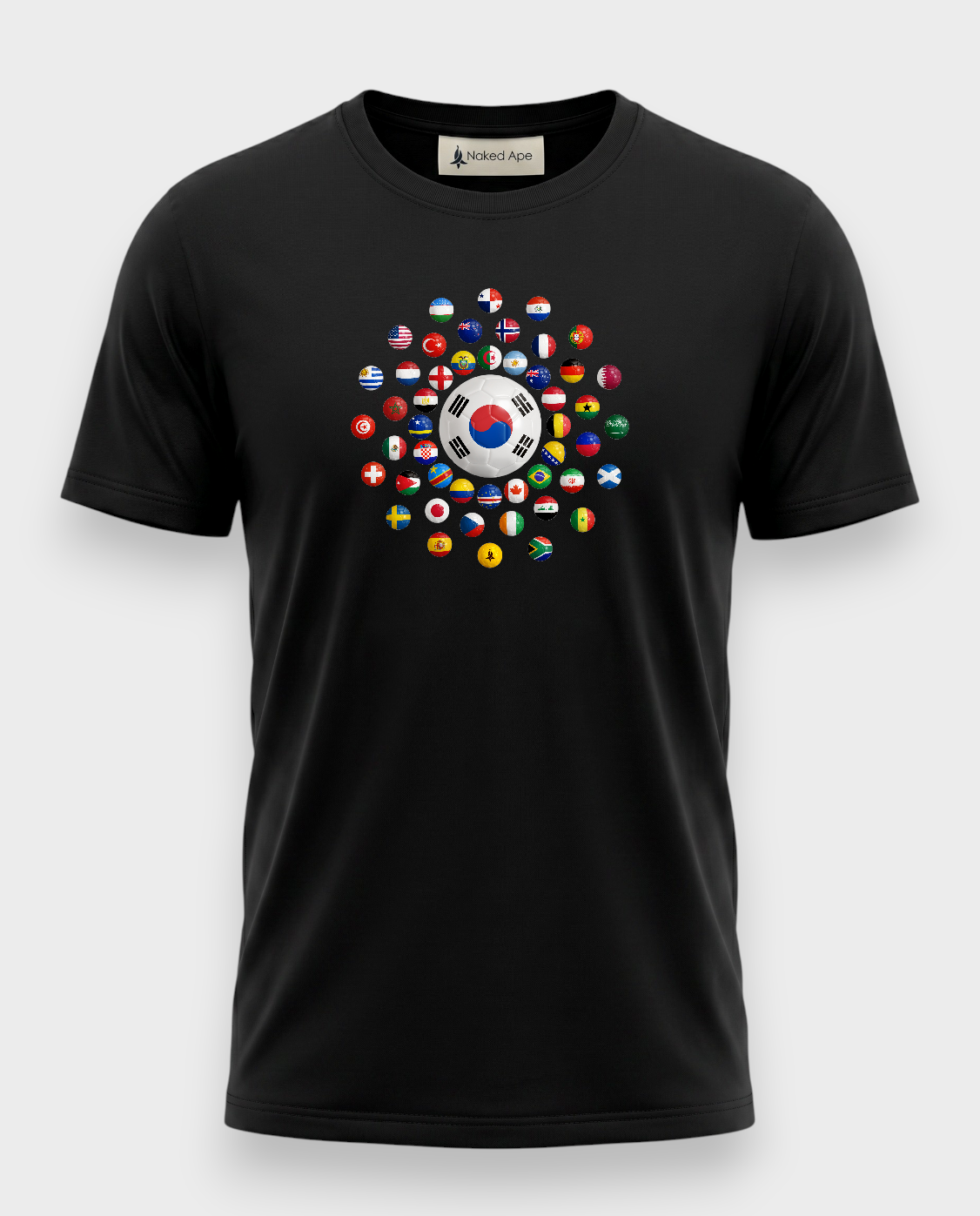 AU48: South Korea Black Globe T-Shirt
