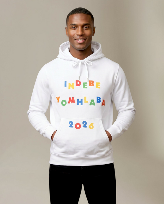 The 48 Collection: Morocco AU INDEBE YOMHLABA Hoodie — White