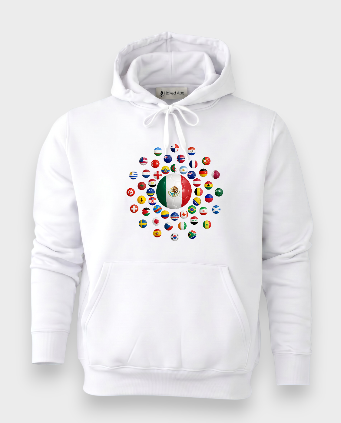 AU48: Mexico White Globe Hoodie
