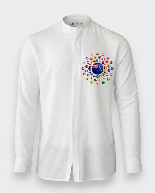 AU48: New Zealand "Ltd. Ed." Grootman White Shirt