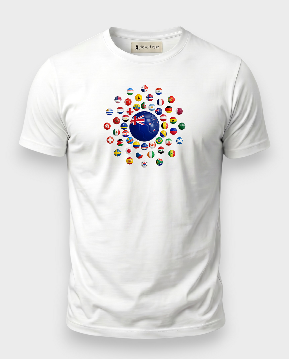 AU48: New Zealand White Globe T-Shirt