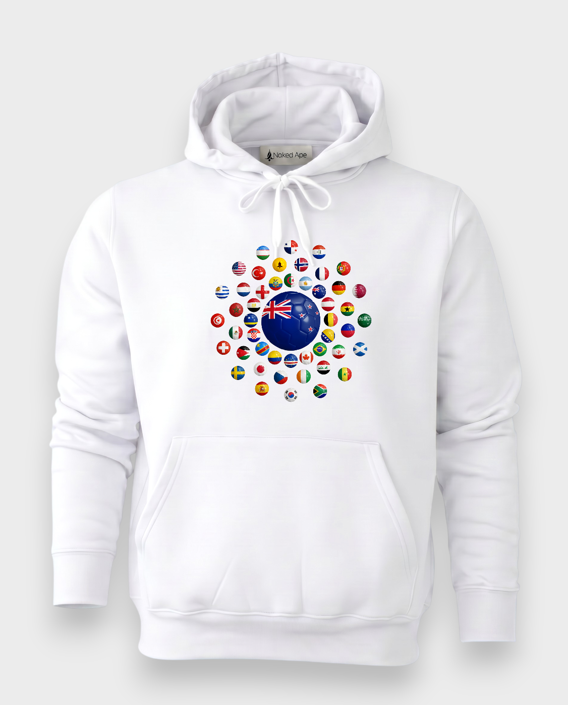 AU48: New Zealand White Globe Hoodie