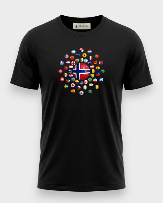 AU48: Norway Black Globe T-Shirt