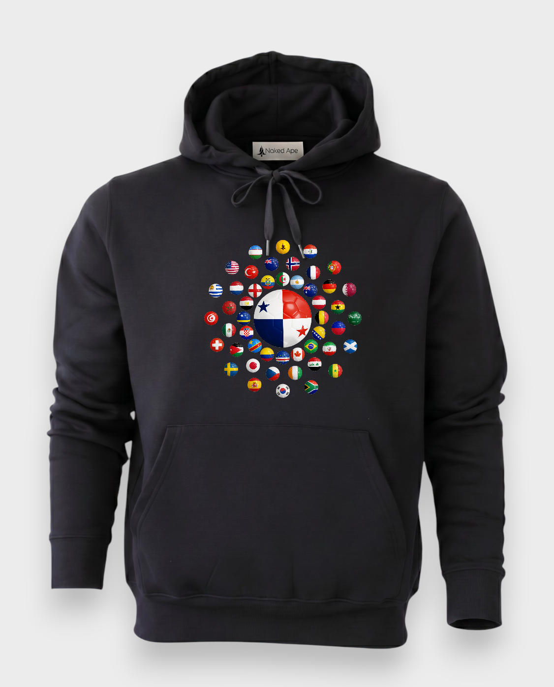 AU48: Panama Black Globe Hoodie