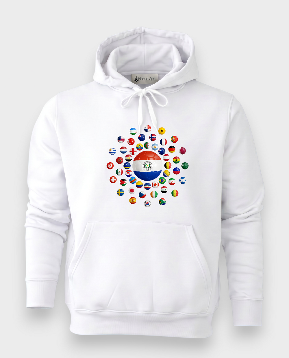 AU48: Paraguay White Globe Hoodie