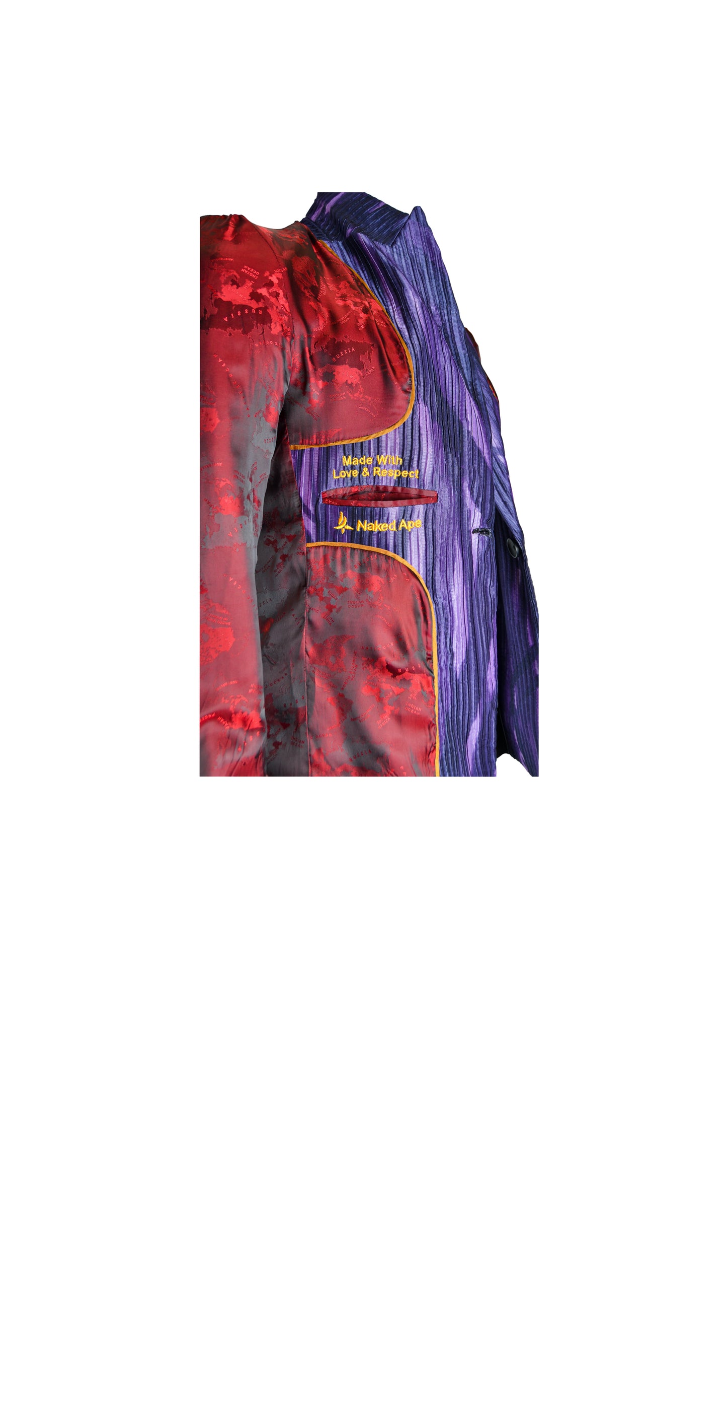 One of a Kind Vintage Pleated Silk 2 piece Suit