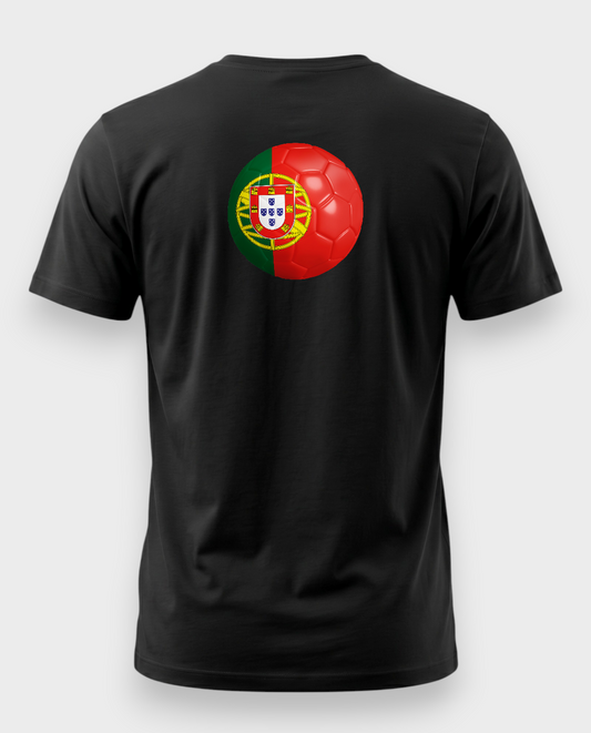 AU48: Portugal Black Globe T-Shirt
