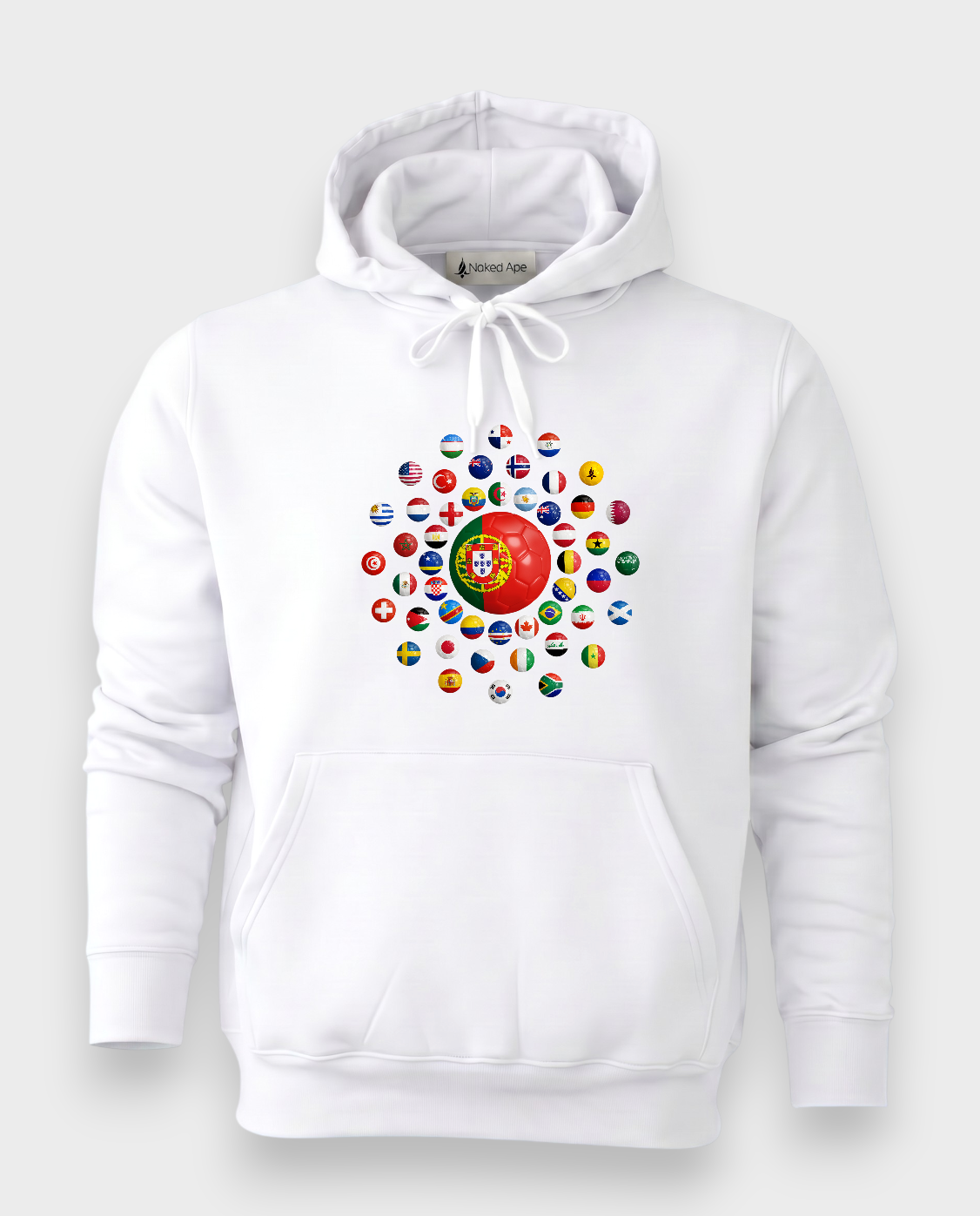 AU48: Portugal White Globe Hoodie