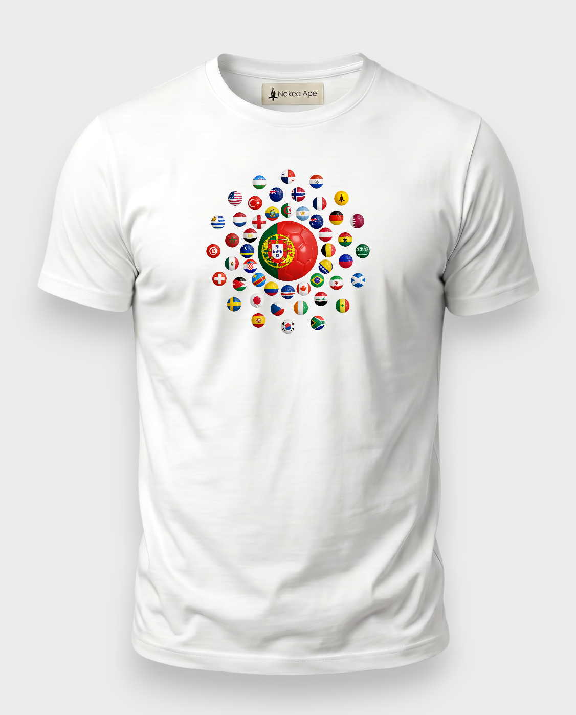 AU48: Portugal White Globe T-Shirt