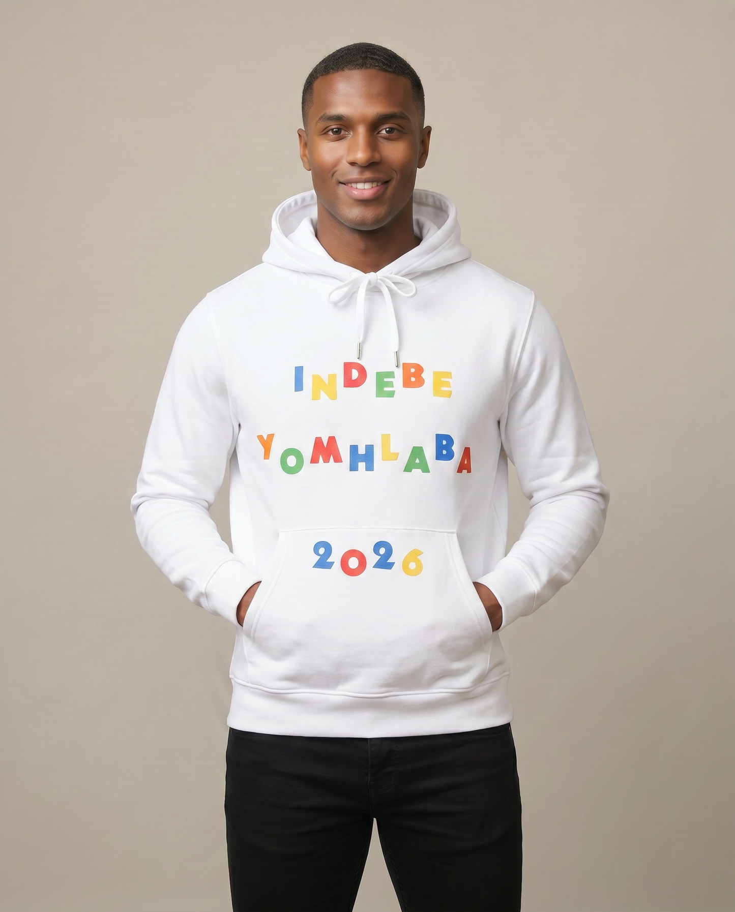 The 48 Collection: Morocco AU INDEBE YOMHLABA Hoodie — White