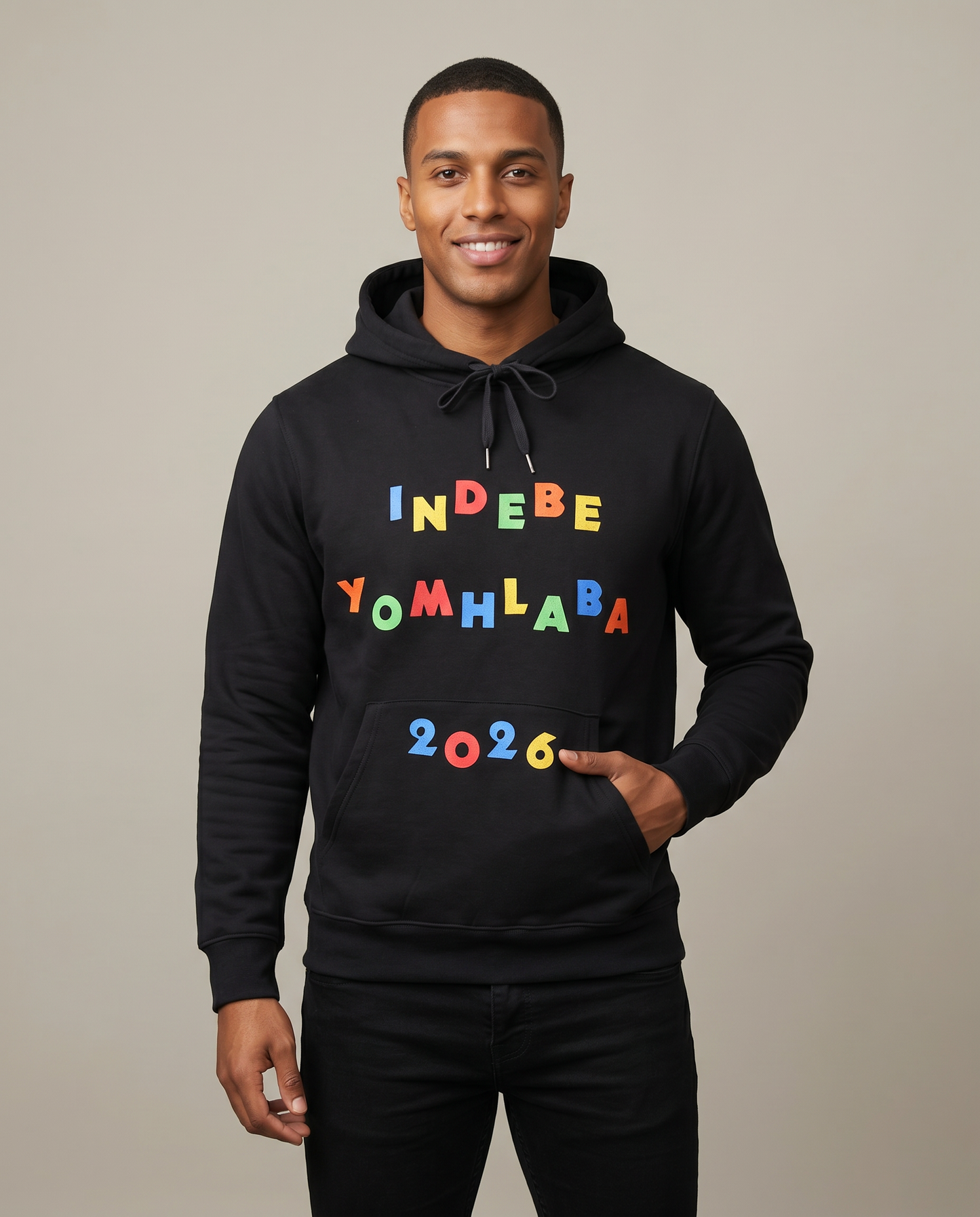 The 48 Collection: South Africa INDEBE YOMHLABA Hoodie — Black