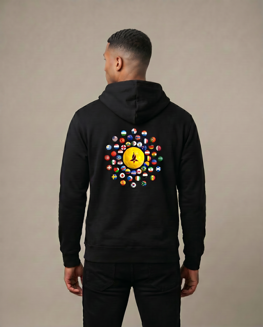 The 48 Collection: South Africa INDEBE YOMHLABA Hoodie — Black