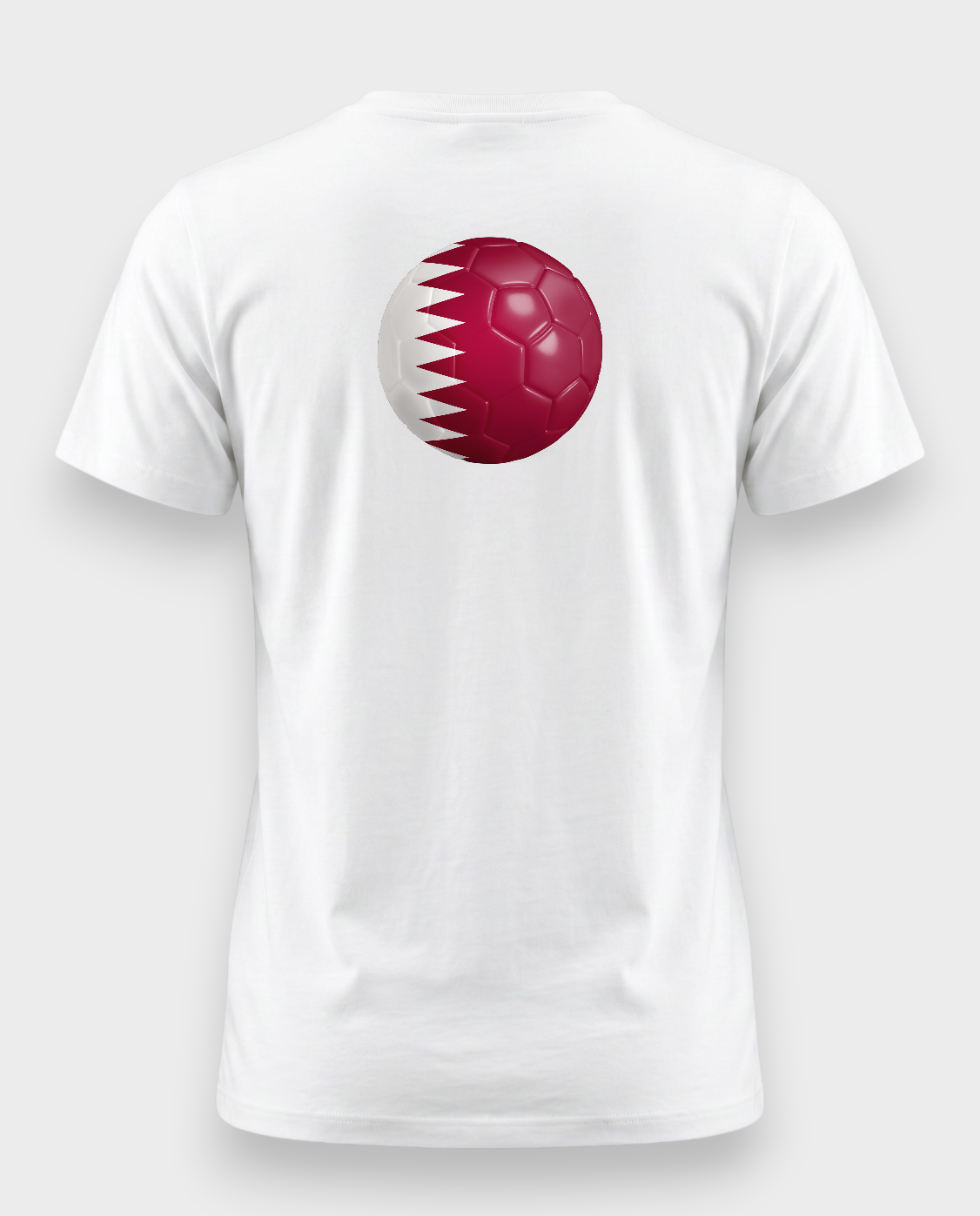 AU48: Qatar White Globe T-Shirt