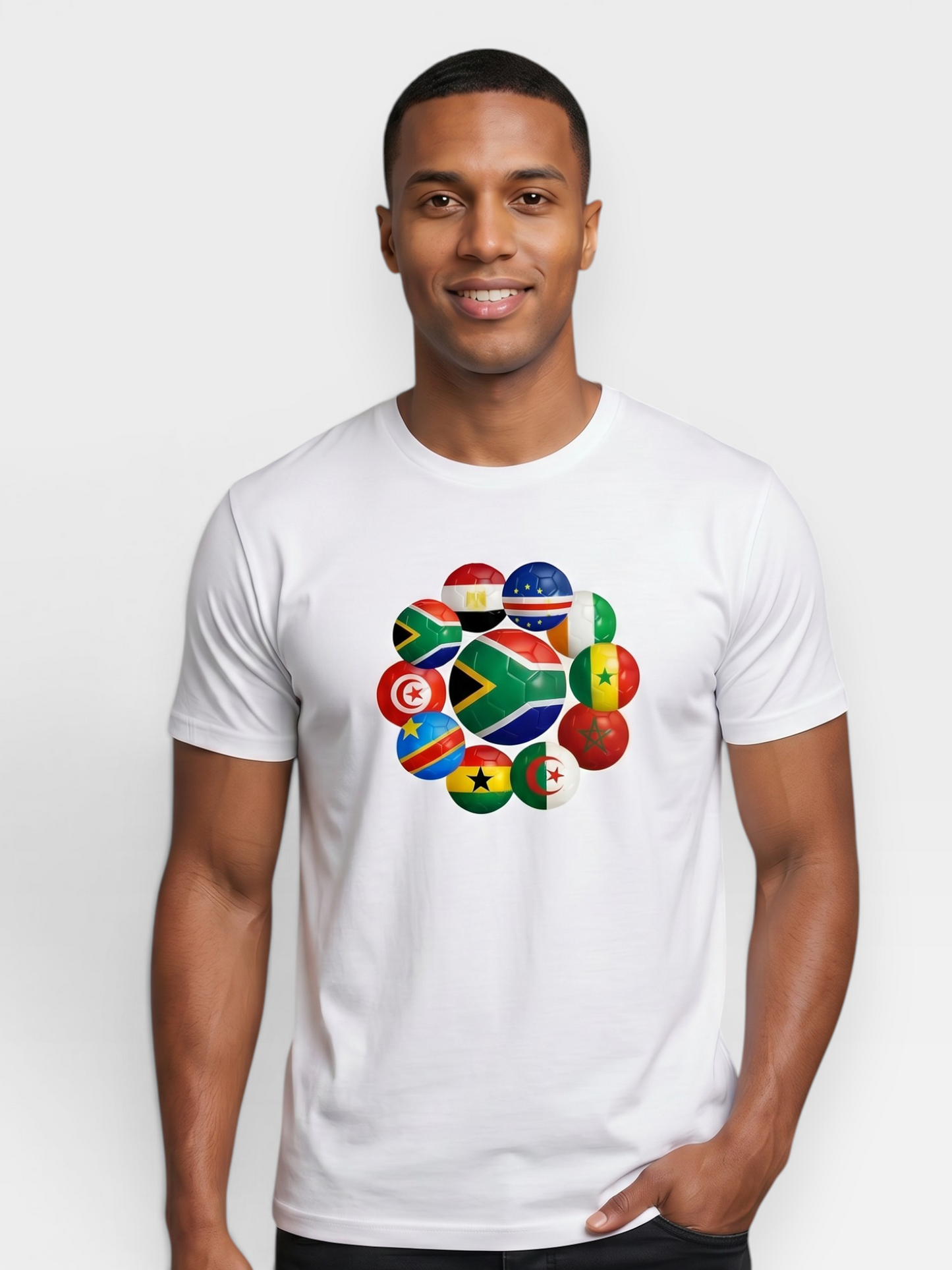The 48 Collection:  SA Tee — Black & White