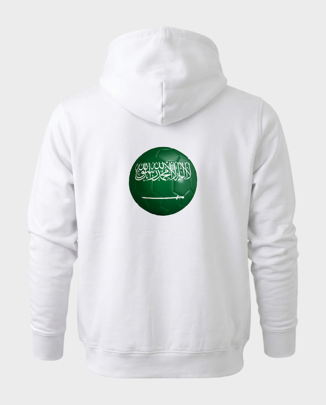 AU48: Saudi Arabia White Globe Hoodie
