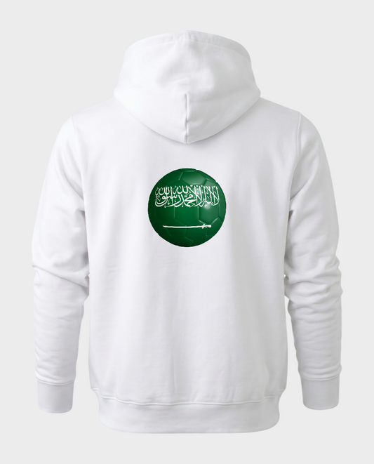 AU48: Saudi Arabia White Globe Hoodie