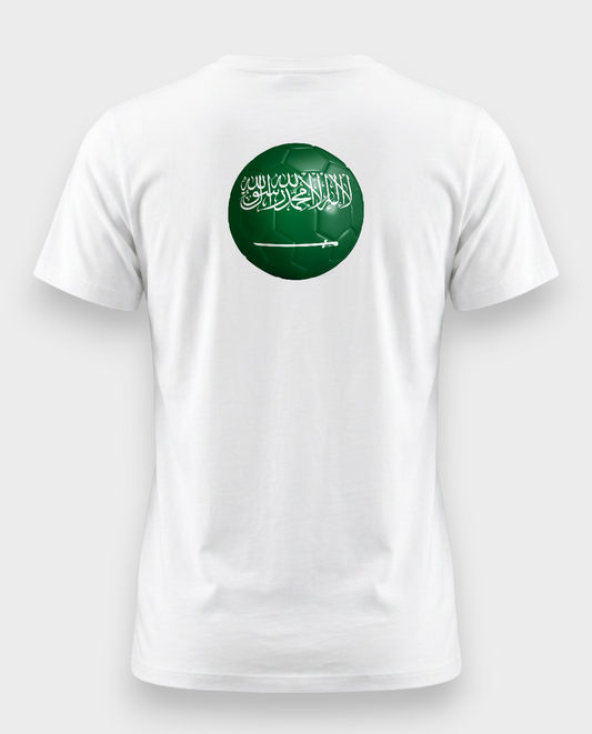 AU48: Saudi Arabia White Globe T-Shirt