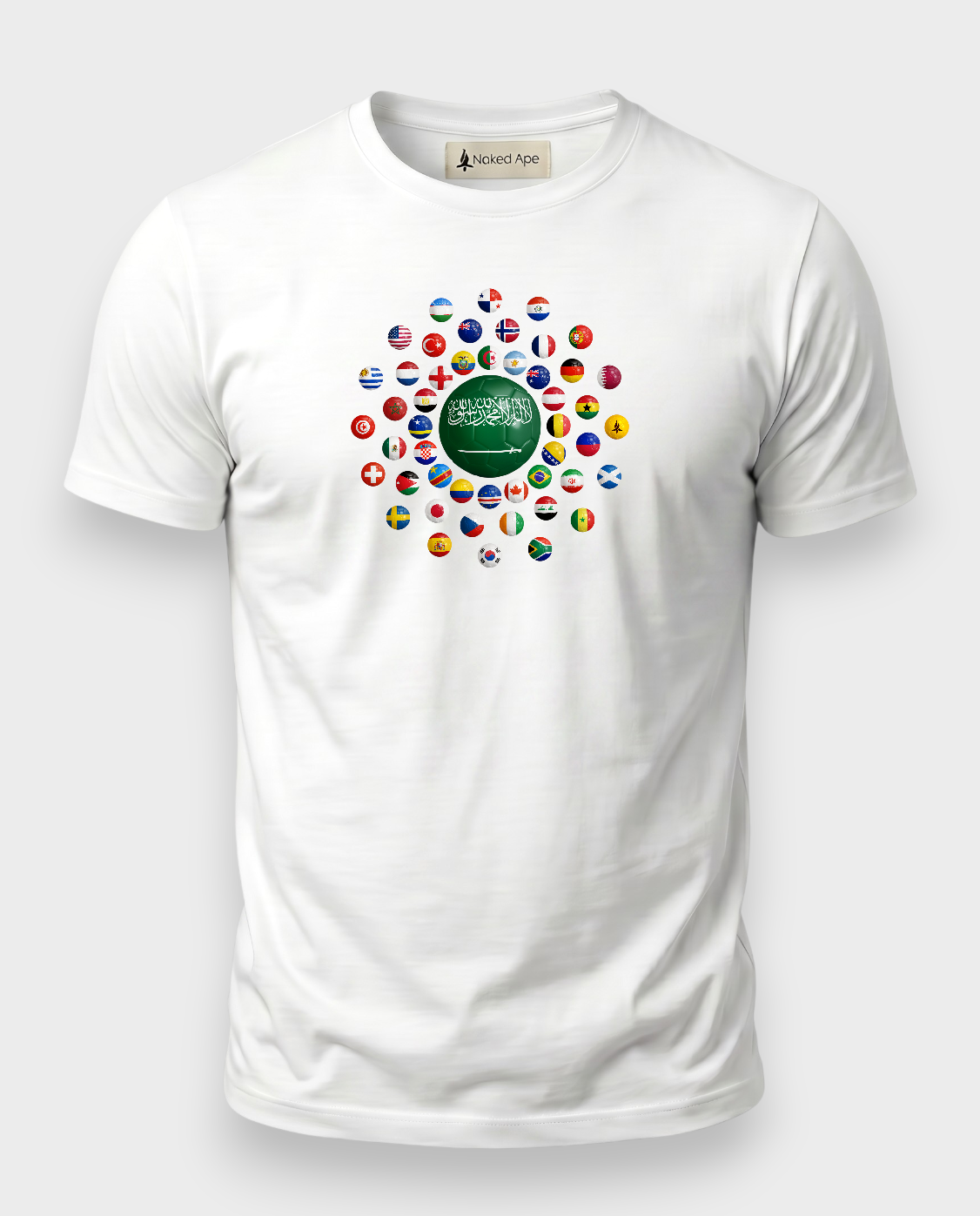 AU48: Saudi Arabia White Globe T-Shirt