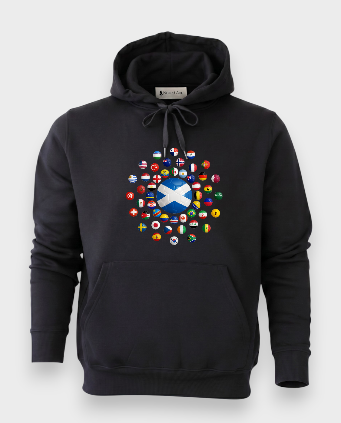 AU48: Scotland Black Globe Hoodie