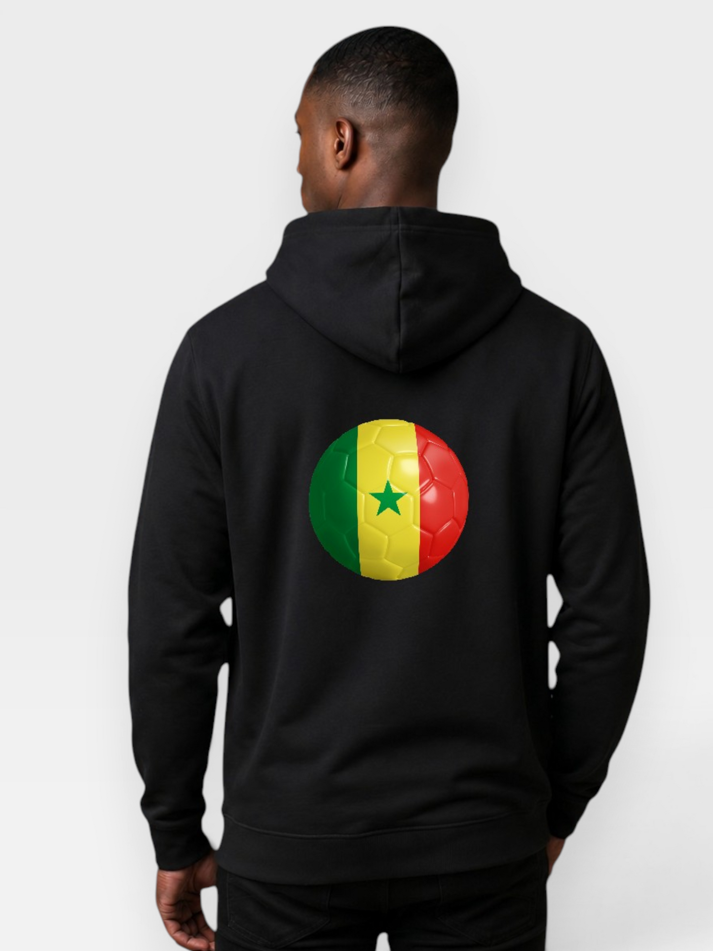 AU48: Senegal Globe Hoodie — Black