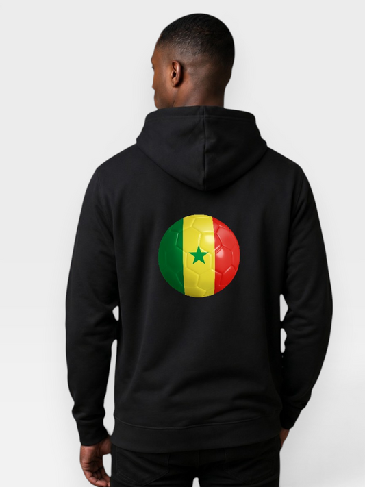 AU48: Senegal Globe Hoodie — Black