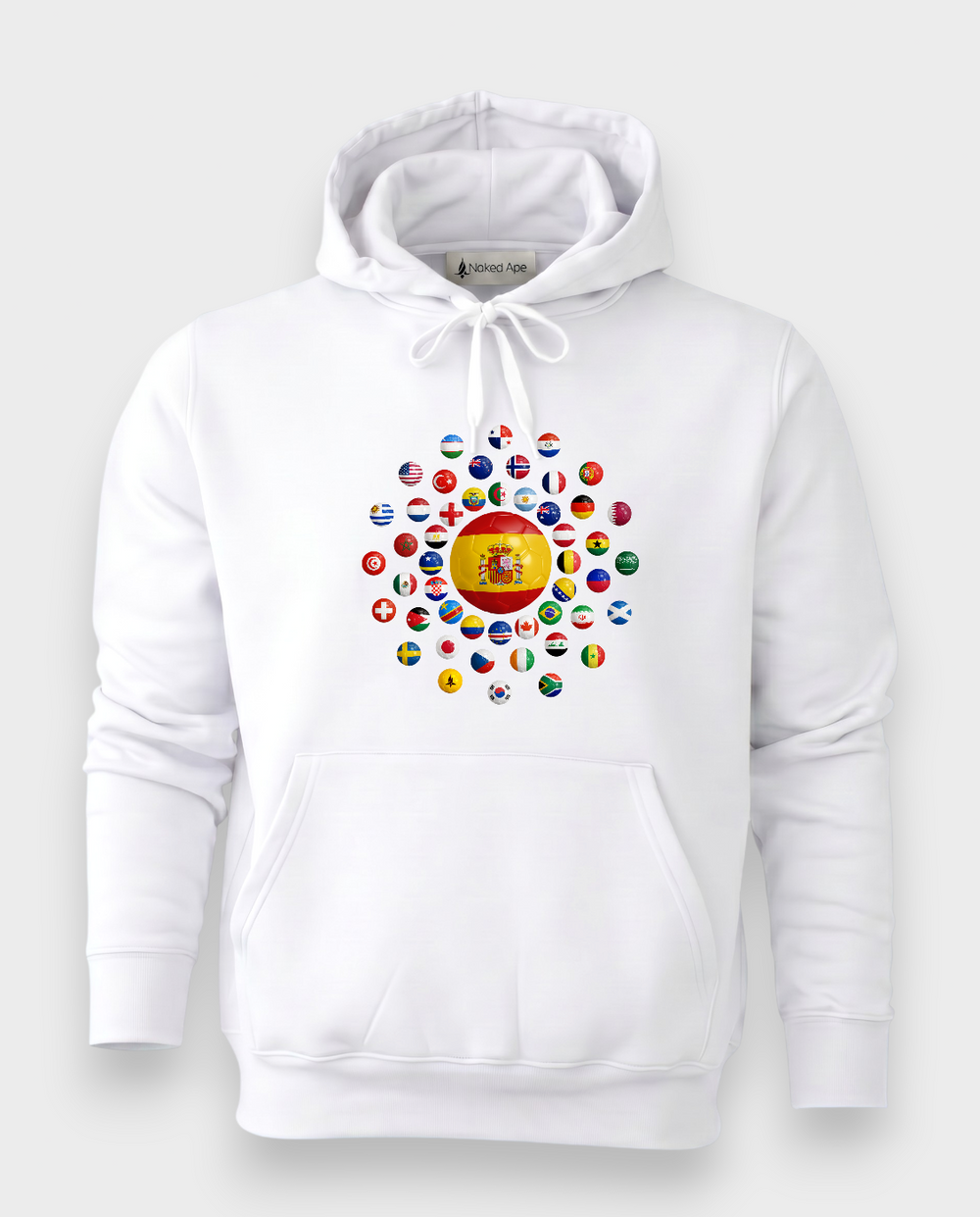 AU48: Spain White Globe Hoodie