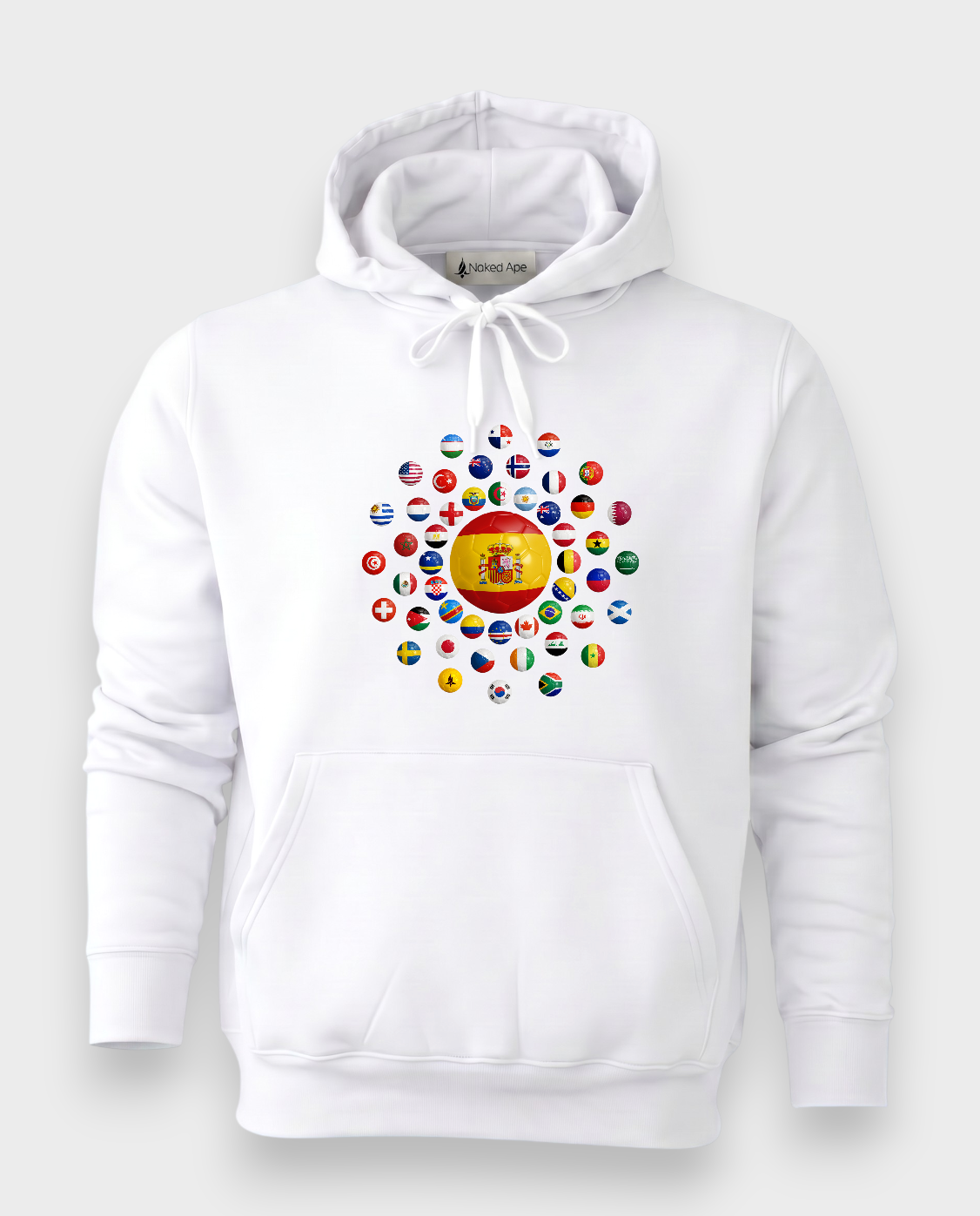 AU48: Spain White Globe Hoodie
