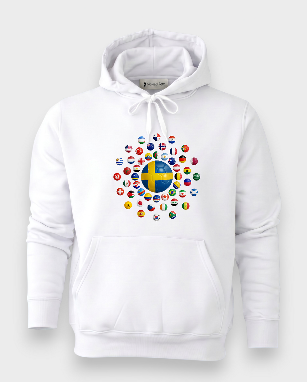 AU48: Sweden White Globe T-Shirt