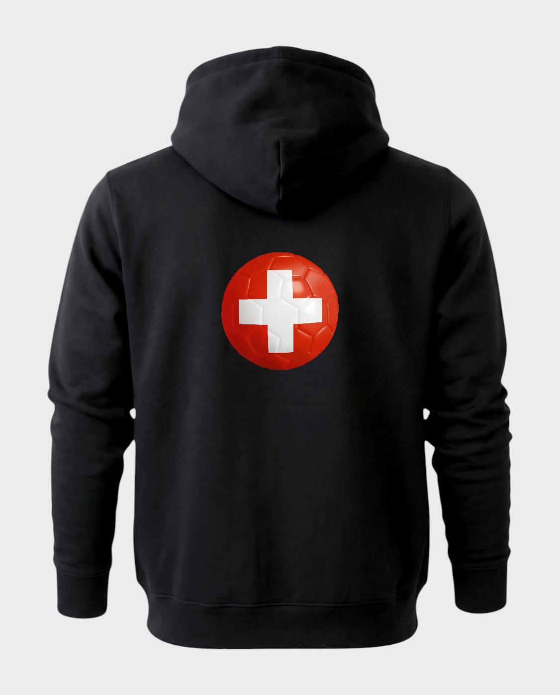 AU48: Switzerland Black Globe Hoodie