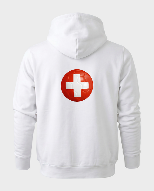 AU48: Switzerland White Globe Hoodie