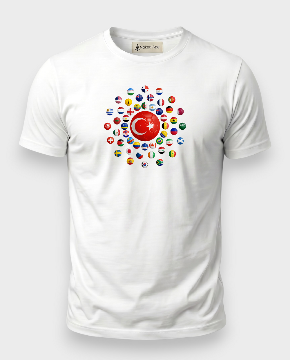 AU48: Türkiye White Globe T-Shirt