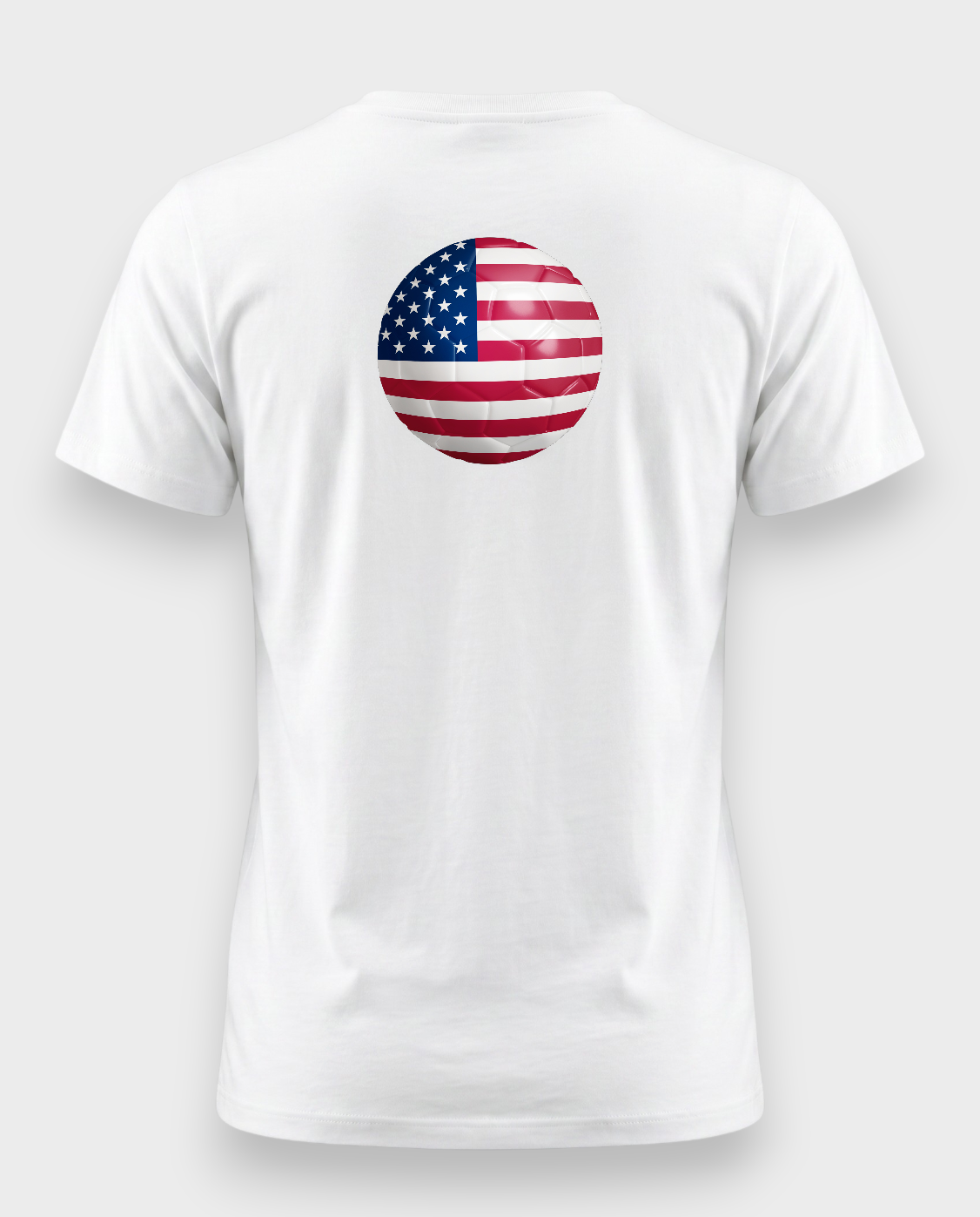 AU48: USA White Globe T-Shirt