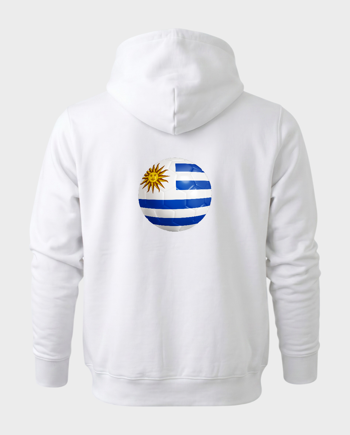 AU48: Uruguay White Globe Hoodie